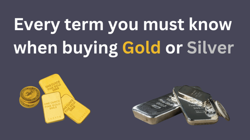 Learn every essential term before buying gold or silver. Understand spot price, premiums, storage, IRAs, and more. Join our weekly webinar to invest confidently.