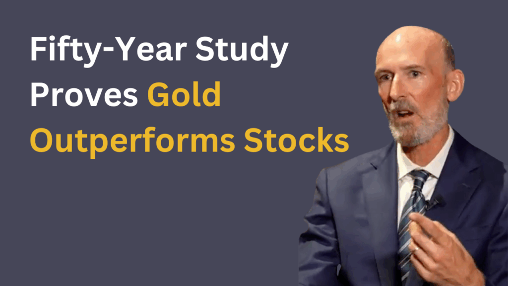 A 50-year study shows gold outperformed stocks. Discover why higher gold allocations deliver stronger long-term returns and protect your portfolio.